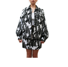 Load image into Gallery viewer, Jacket Graffiti Black - White