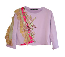 Load image into Gallery viewer, Sweat paradise birds ruffles Lila