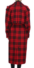 Load image into Gallery viewer, Trench coat long check
