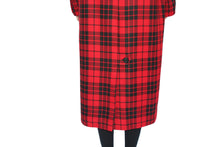 Load image into Gallery viewer, Trench coat long check