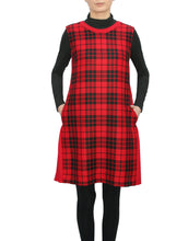 Load image into Gallery viewer, Dress red plissé