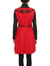 Load image into Gallery viewer, Dress red plissé