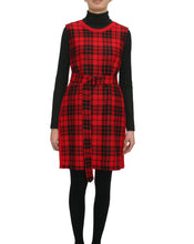 Load image into Gallery viewer, Dress red plissé