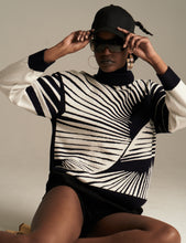 Load image into Gallery viewer, Rollneck Soleil Navy-Black