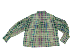 Shirt palm with checkered print