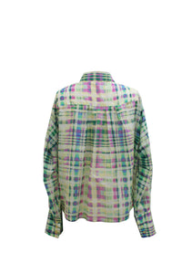 Shirt palm with checkered print