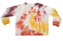 Load image into Gallery viewer, Tie-dye sweater light pink, yellow, cognac
