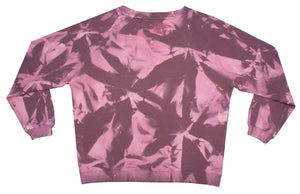Tie-dye sweater in grape & pink,